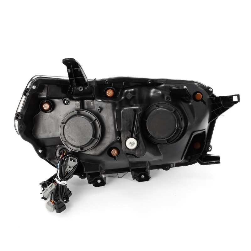 AlphaRex 10-13 Toyota 4Runner NOVA LED Projector Headlights Plank Style Black w/Seq Signal/DRL - Corvette Realm