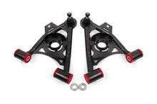 Load image into Gallery viewer, BMR 79-93 Fox Mustang Non-Adj Lower A-Arms Standard Ball Joint Spring Pocket - Black Hammertone - Corvette Realm
