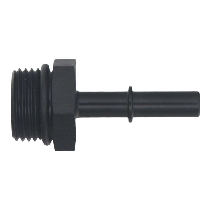 DeatschWerks 10AN ORB Male to 5/16in Male EFI Quick Connect Adapter - Anodized Matte Black - Corvette Realm