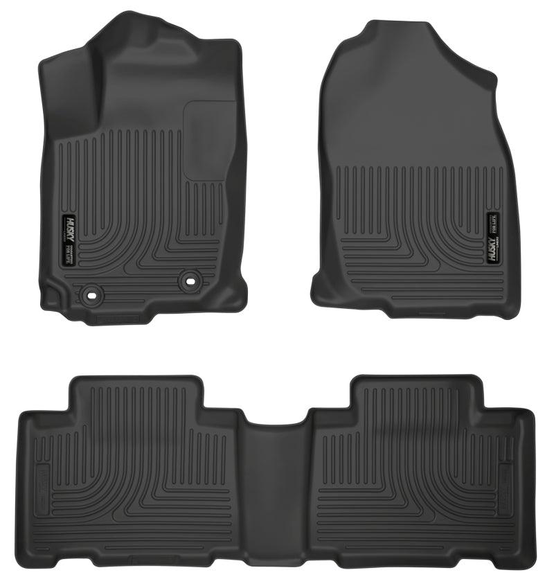 Husky Liners 13 Toyota RAV4 Weatherbeater Black Front & 2nd Seat Floor Liners - Corvette Realm