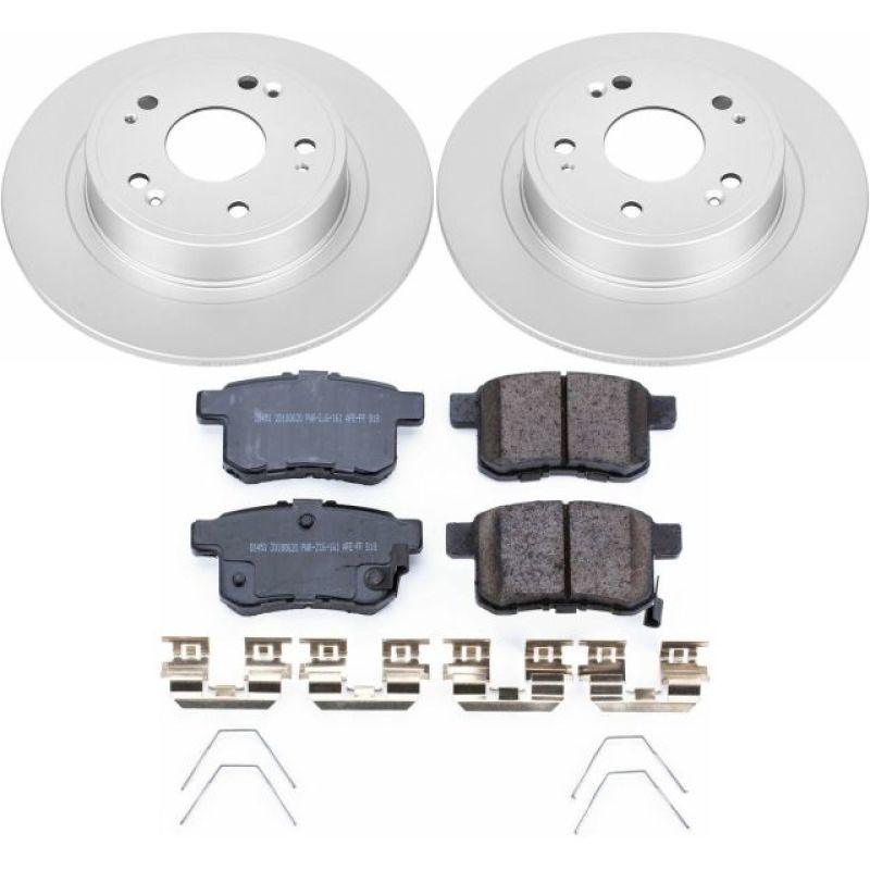 Power Stop 11-14 Acura TSX Rear Z17 Evolution Geomet Coated Brake Kit - Corvette Realm