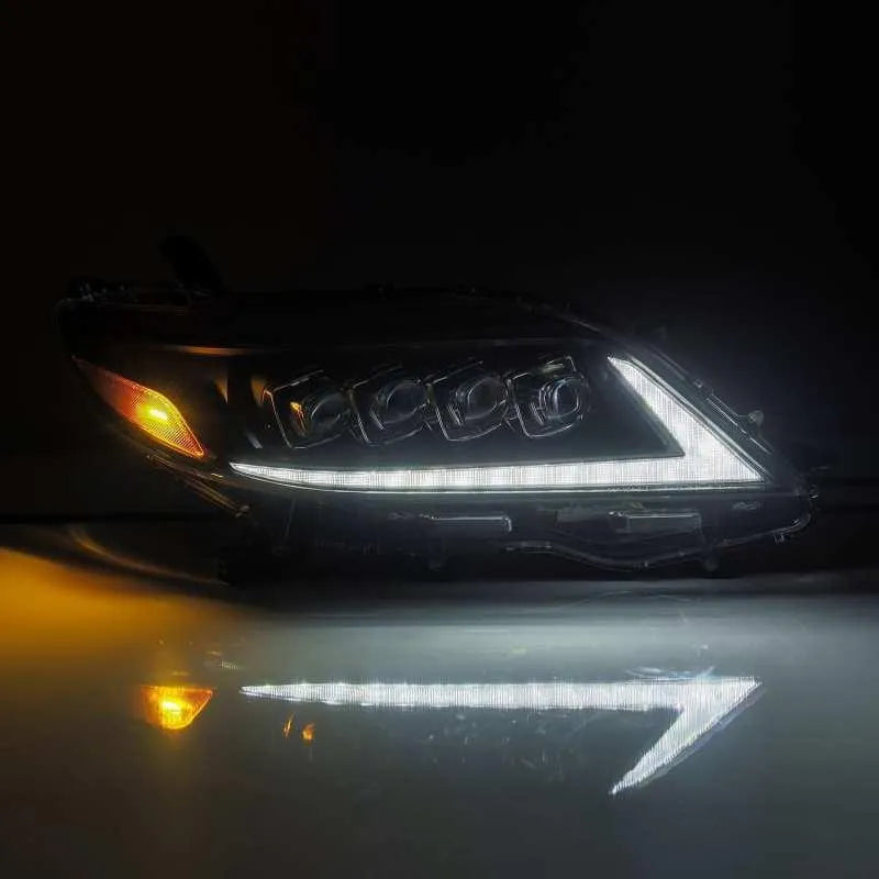 AlphaRex 2011+ Toyota Sienna NOVA LED Proj Headlights Plank Style Black w/Activ Light/Seq Signal/DRL - Corvette Realm