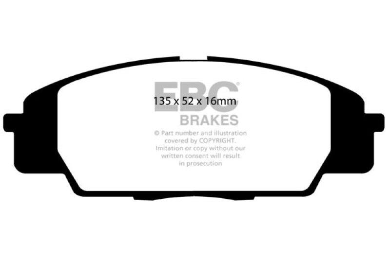 EBC 07-11 Acura CSX (Canada) 2.0 Type S Bluestuff Front Brake Pads - Corvette Realm