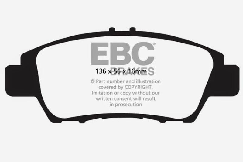 EBC 10+ Honda CR-Z 1.5 Hybrid Greenstuff Front Brake Pads - Corvette Realm