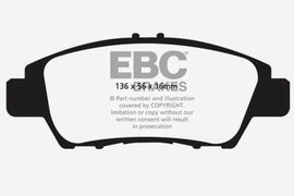 EBC 10-15 Honda CR-Z Yellowstuff Front Brake Pads - Corvette Realm