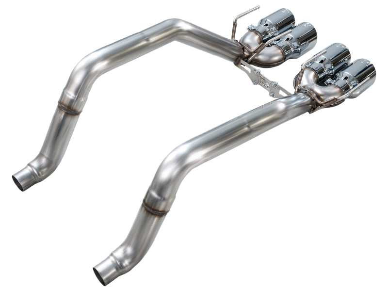 AWE Tuning 05-07 C6 Chevrolet Corvette 6.0L Track Edition Axleback Exhaust w/ Chrome Silver Tips