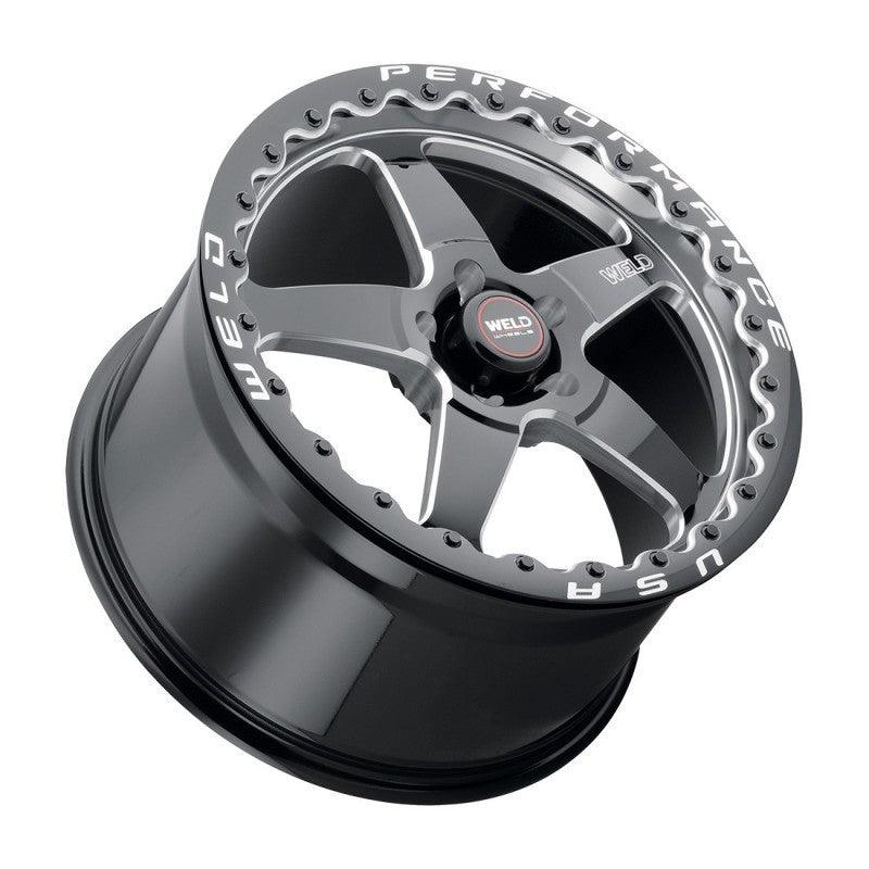 Weld S904 17x10 Ventura Beadlock 5x115 ET00 BS5.50 Gloss BLK MIL DIA 78.1 - Corvette Realm