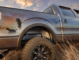 Husky Liners 19-23 GMC Sierra 1500 Black Rear Wheel Well Guards - Corvette Realm