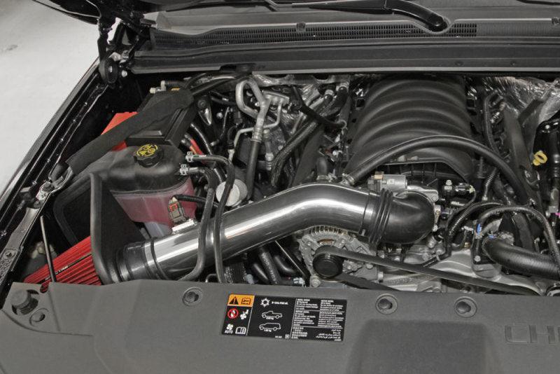 Spectre 14-15 GM Silverado/Sierra V8-5.3L F/I Air Intake Kit - Polished w/Red Filter - Corvette Realm