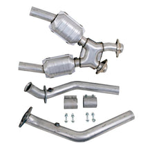 Load image into Gallery viewer, BBK 99-04 Mustang 4.6 GT / Cobra High Flow X Pipe With Catalytic Converters - 2-1/2 - Corvette Realm