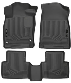 Husky Liners 2016 Honda Civic (4DR) WeatherBeater Combo Black Floor Liners - Corvette Realm