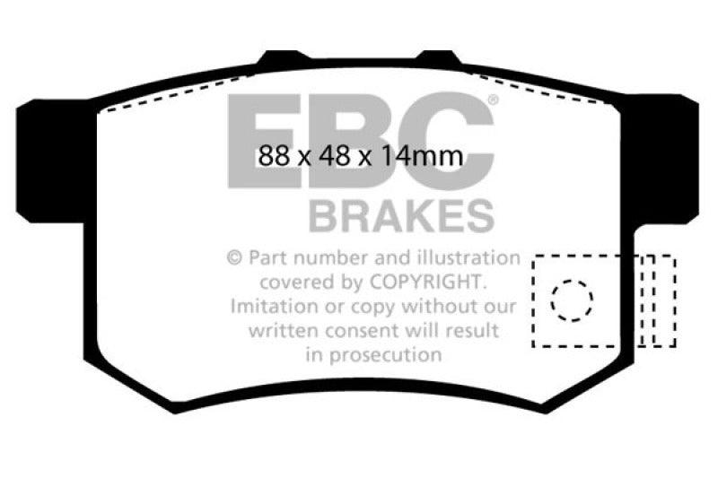 EBC 02-04 Honda CR-V 2.4 Greenstuff Rear Brake Pads - Corvette Realm