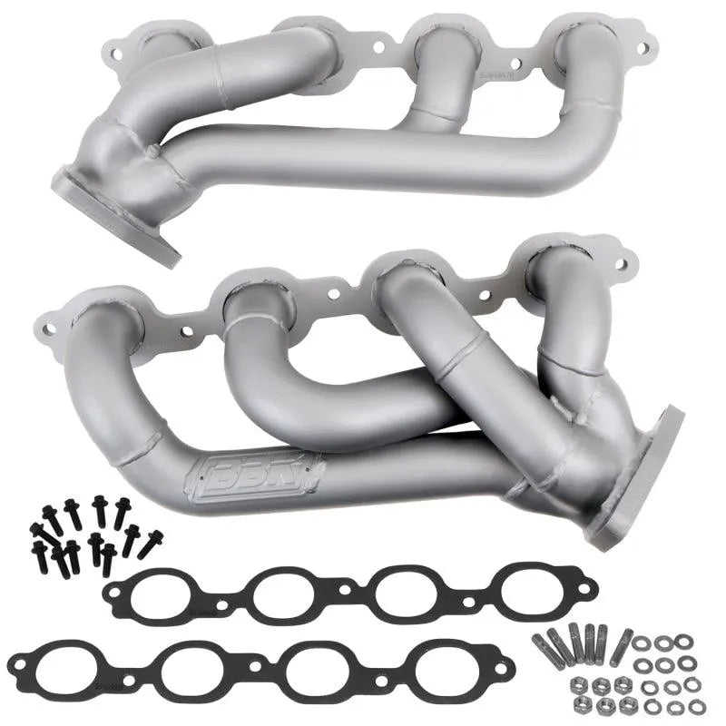BBK 14-18 GM Truck 5.3/6.2 1 3/4in Shorty Tuned Length Headers - Titanium Ceramic - Corvette Realm