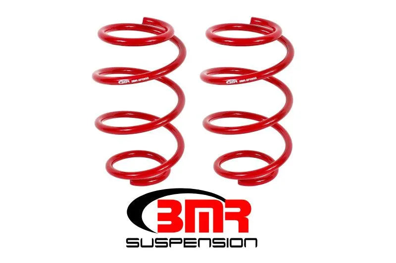 BMR 15-17 S550 Mustang Front Performance Version Lowering Springs - Red - Corvette Realm