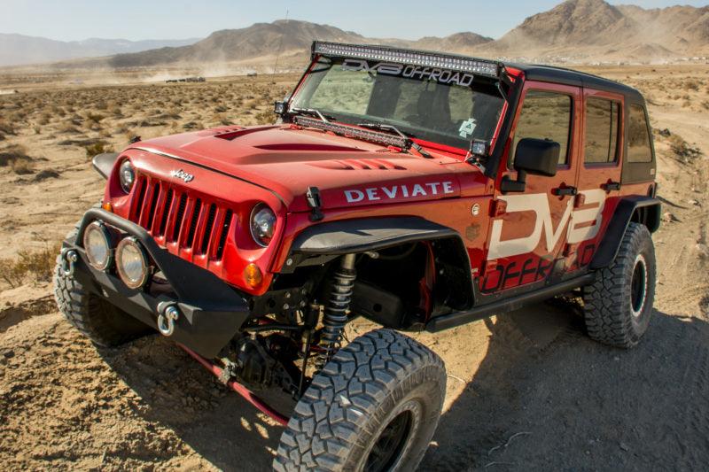 DV8 Offroad 07-18 Jeep Wrangler JK Front & Rear Flat Tube Fenders - Corvette Realm