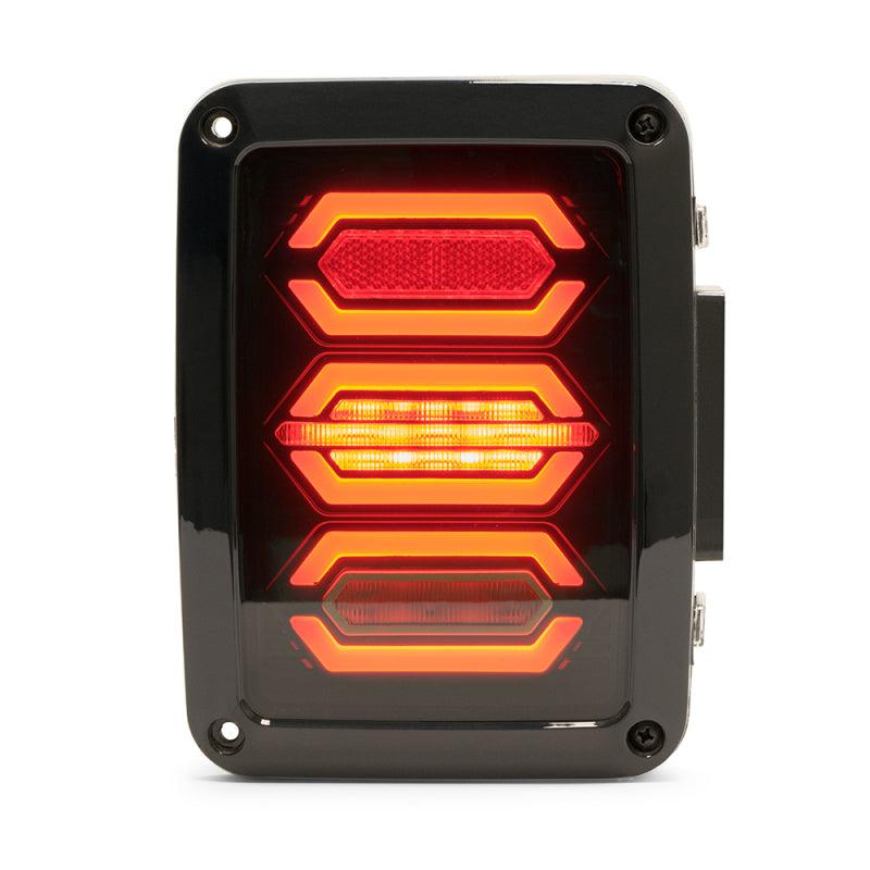 DV8 Offroad 07-18 Jeep Wrangler JK Octagon LED Tail Light - Corvette Realm