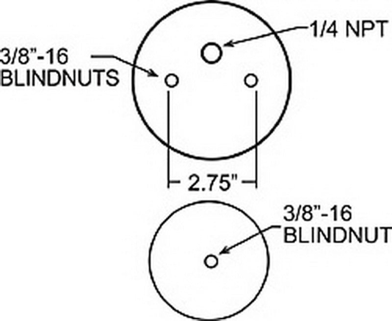 Firestone Ride-Rite Replacement Bellow 110/70 264mm (For Kit PN 2377 / 2320 / 2379) (W217609000)