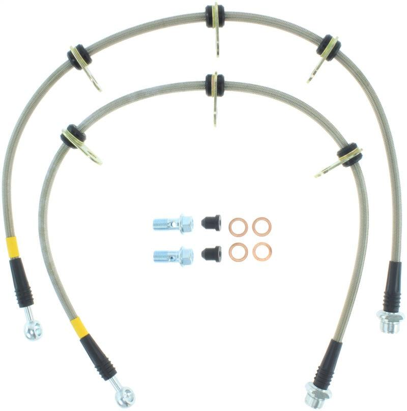 StopTech 08-12 Toyota Sequoia Rear Stainless Steel Brake Lines - Corvette Realm