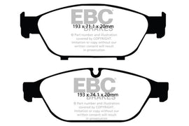 EBC 12+ Audi A6 Quattro 3.0 Supercharged Redstuff Front Brake Pads - Corvette Realm