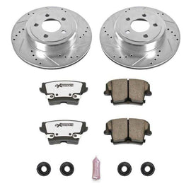 Power Stop 05-19 Chrysler 300 Rear Z26 Street Warrior Brake Kit - Corvette Realm