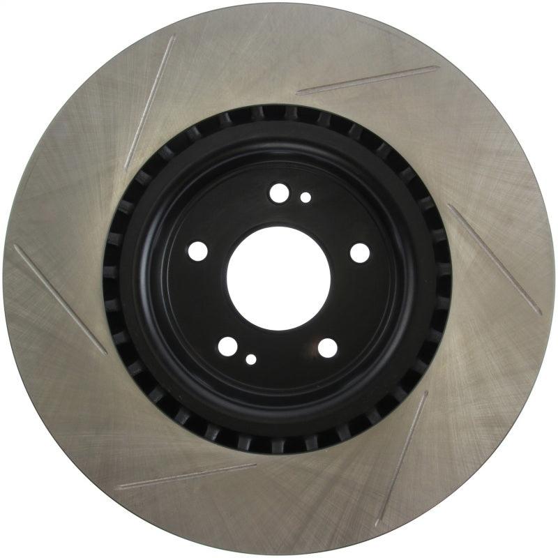 StopTech Power Slot 10 Hyundai Genesis Coupe Track Front Left Slotted Rotor - Corvette Realm