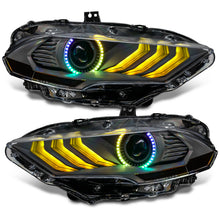 Load image into Gallery viewer, Oracle Lighting 18-23 Ford Mustang Dynamic ColorSHIFT LED Headlights - Black Series SEE WARRANTY