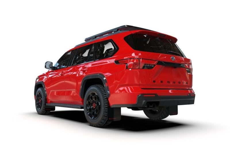 Rally Armor 23-24 Toyota Sequoia Black UR Mud Flap w/ Red Logo - Corvette Realm