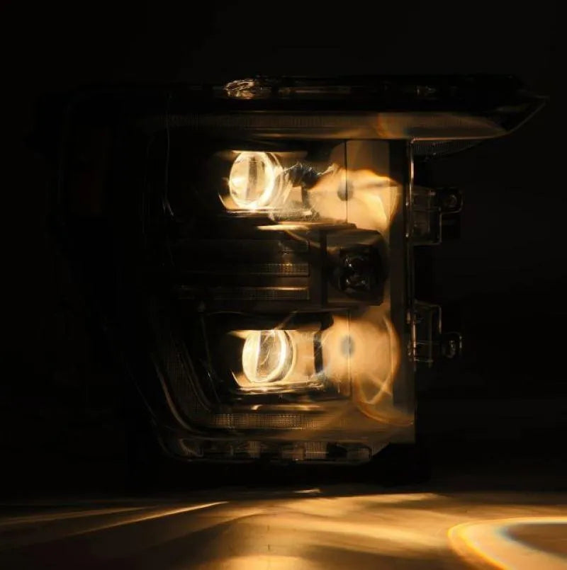 AlphaRex 21-22 Ford F150 PRO-Series Projector headlights Black w/Activ Light/Seq Signal - Corvette Realm