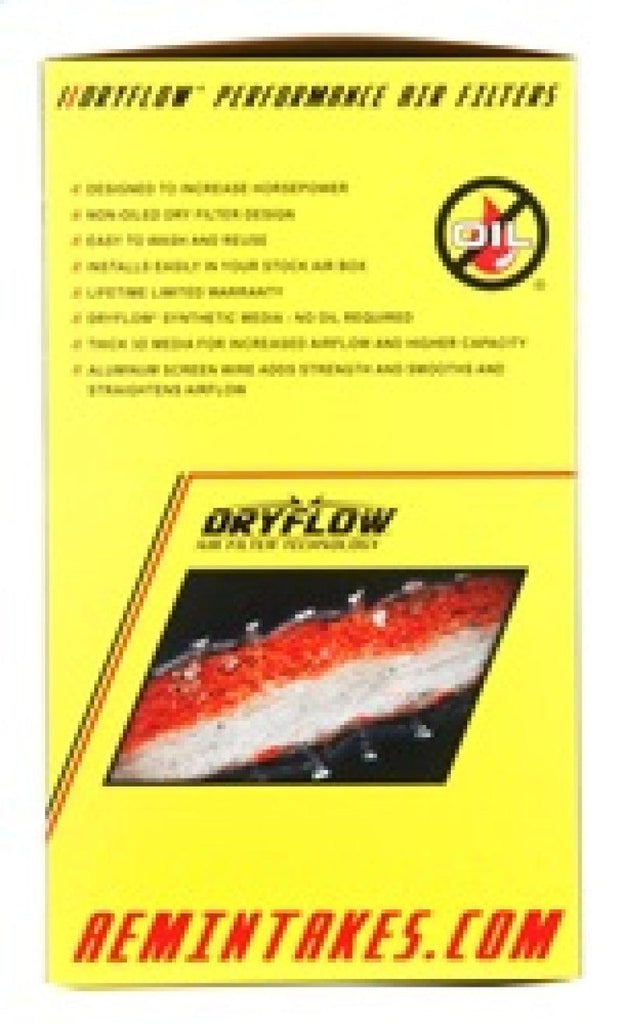 AEM DryFlow Air Filter AIR FILTER KIT 2.5in X 9in DRYFLOW - Corvette Realm