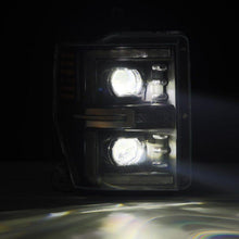 Load image into Gallery viewer, AlphaRex 08-10 Ford F250-550 LUXX-Series LED Projector Headlights Black w/Activ Light/Seq Signal - Corvette Realm