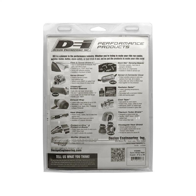 DEI Dyno Strap Heat Guard 5in w x 3ft - Aluminized - Corvette Realm