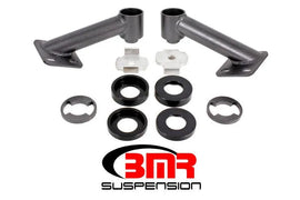 BMR 15-17 S550 Mustang Cradle Bushing Lockout Kit - Black Hammertone - Corvette Realm