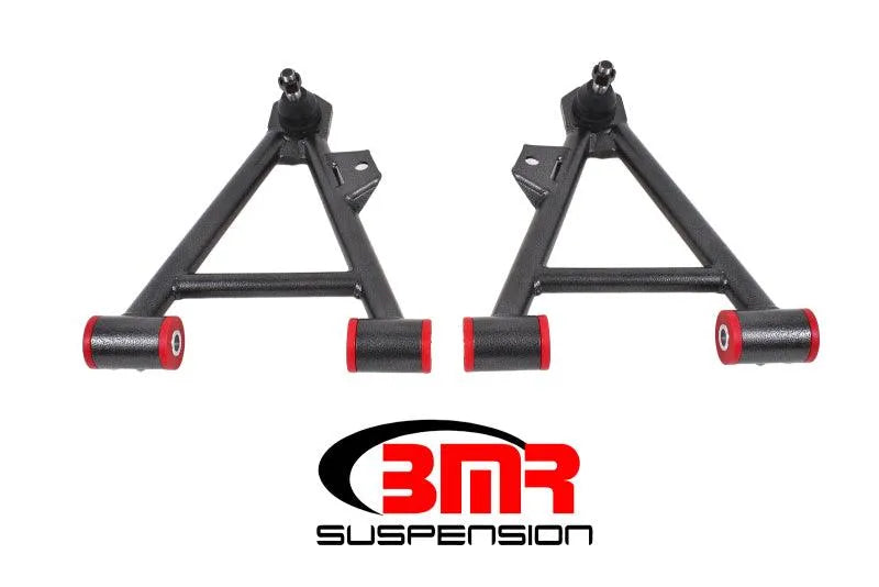 BMR 94-04 Mustang Lower Non-Adj. A-Arms (Coilover Only) w/ STD. Ball Joint (Poly) - Black Hammertone - Corvette Realm