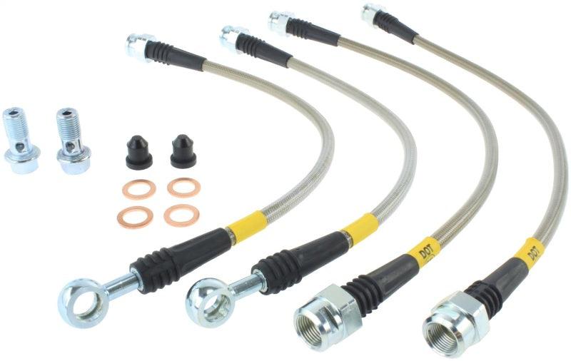 StopTech 07-08 Cadillac Escalade Stainless Steel Rear Brake Lines - Corvette Realm