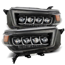 Load image into Gallery viewer, AlphaRex 10-13 Toyota 4Runner NOVA LED Projector Headlights Plank Style Black w/Seq Signal/DRL - Corvette Realm