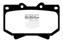 Load image into Gallery viewer, EBC 98-07 Lexus LX470 4.7 Greenstuff Front Brake Pads - Corvette Realm