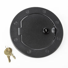 Load image into Gallery viewer, Rugged Ridge 07-18 Jeep Wrangler JK Textured Black Locking Gas Cap Door - Corvette Realm