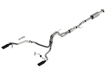 Load image into Gallery viewer, Borla F-150 21-25 5.0L 4dr CC SB EC STB Lariat/KR/Pltnm/LTD 3/2.25 SRE Cat-Back Exhaust S-Type Black Chrome Tips
