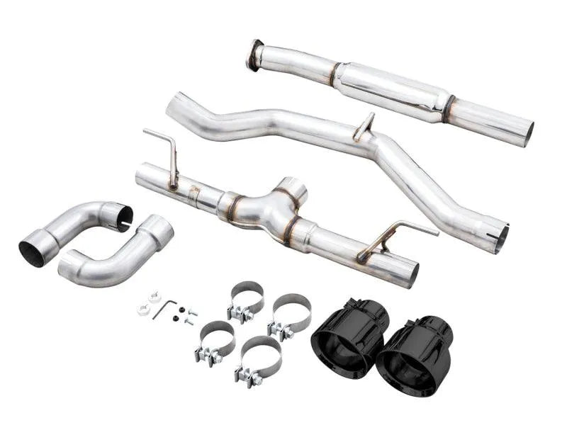 AWE Subaru BRZ / Toyota GR86 / Toyota 86 Track Edition Cat-Back Exhaust- Diamond Black Tips - Corvette Realm