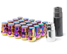 Load image into Gallery viewer, Wheel Mate Muteki SR35 Close End Lug Nuts w/ Lock Set - Black 12x1.25 35mm