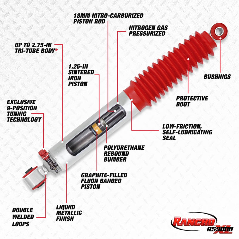 Rancho 07-13 Chevrolet Avalanche Rear RS9000XL Shock