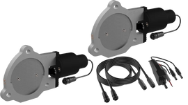 QTP 3.5in Bolt-On QTEC Dual Electric Cutout Valves - Pair