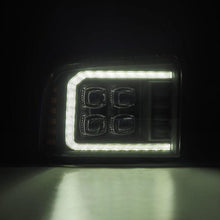 Load image into Gallery viewer, AlphaRex 05-07 Ford F250/350/450/550 Super Duty NOVA LED Proj HL Blk w/Actv Light &amp; Seq Sig + SB DRL - Corvette Realm