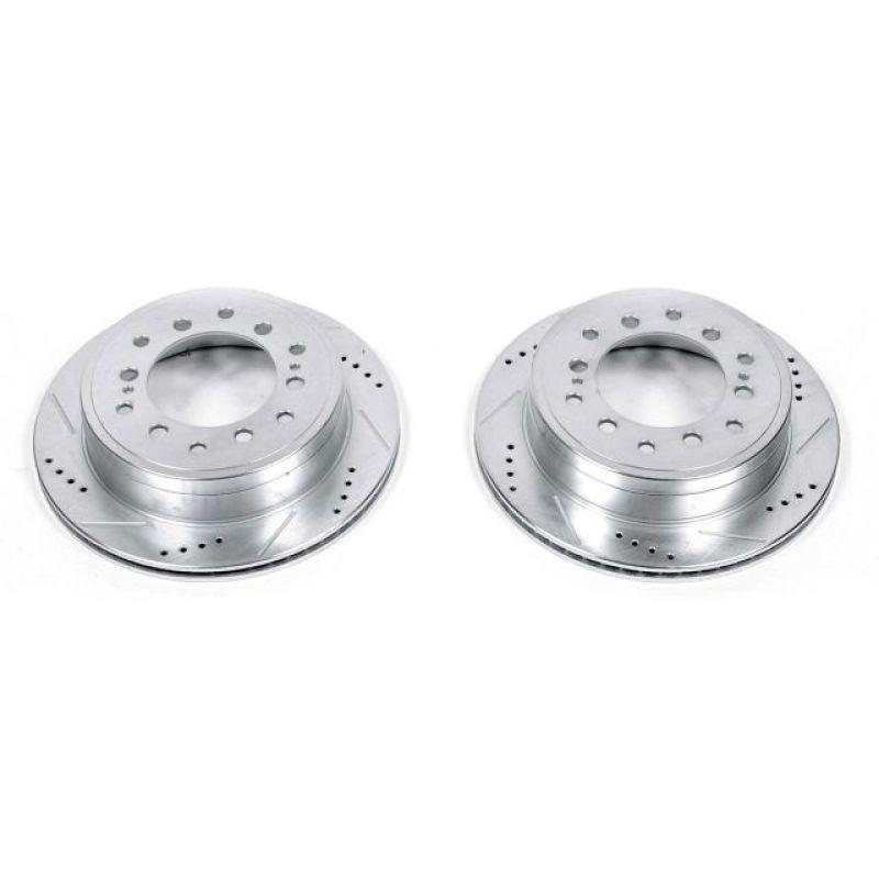 Power Stop 10-19 Lexus GX460 Rear Evolution Drilled & Slotted Rotors - Pair - Corvette Realm