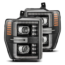 Load image into Gallery viewer, AlphaRex 08-10 Ford F250-550 LUXX-Series LED Projector Headlights Black w/Activ Light/Seq Signal - Corvette Realm