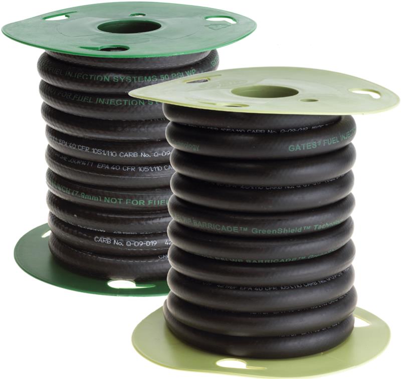Gates 3/8in x 25 feet (Reel) 225 PSI Barricade Fuel Injection Hose w/ GreenShield Technology