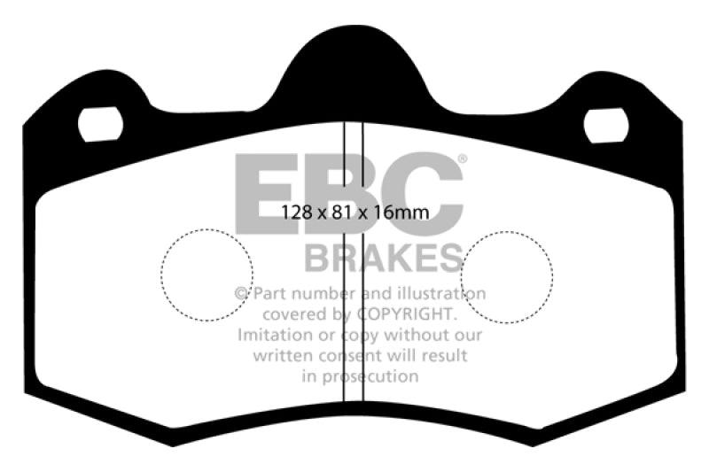 EBC 11+ Mclaren MP4-12C 3.8 Twin Turbo Bluestuff Rear Brake Pads - Corvette Realm