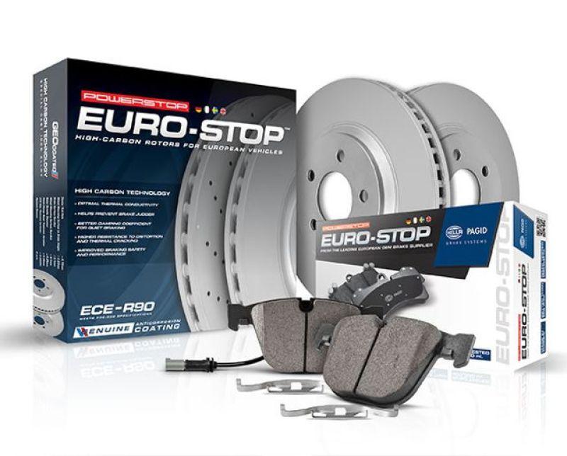 Power Stop 09-16 Audi A4 Rear Euro-Stop Brake Kit - Corvette Realm