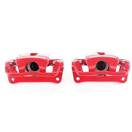 Power Stop 12-17 Ford F-150 Rear Red Calipers w/Brackets - Pair - Corvette Realm