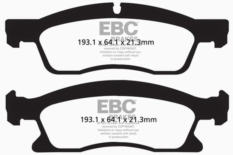 EBC 13+ Dodge Durango 5.7 Greenstuff Front Brake Pads - Corvette Realm